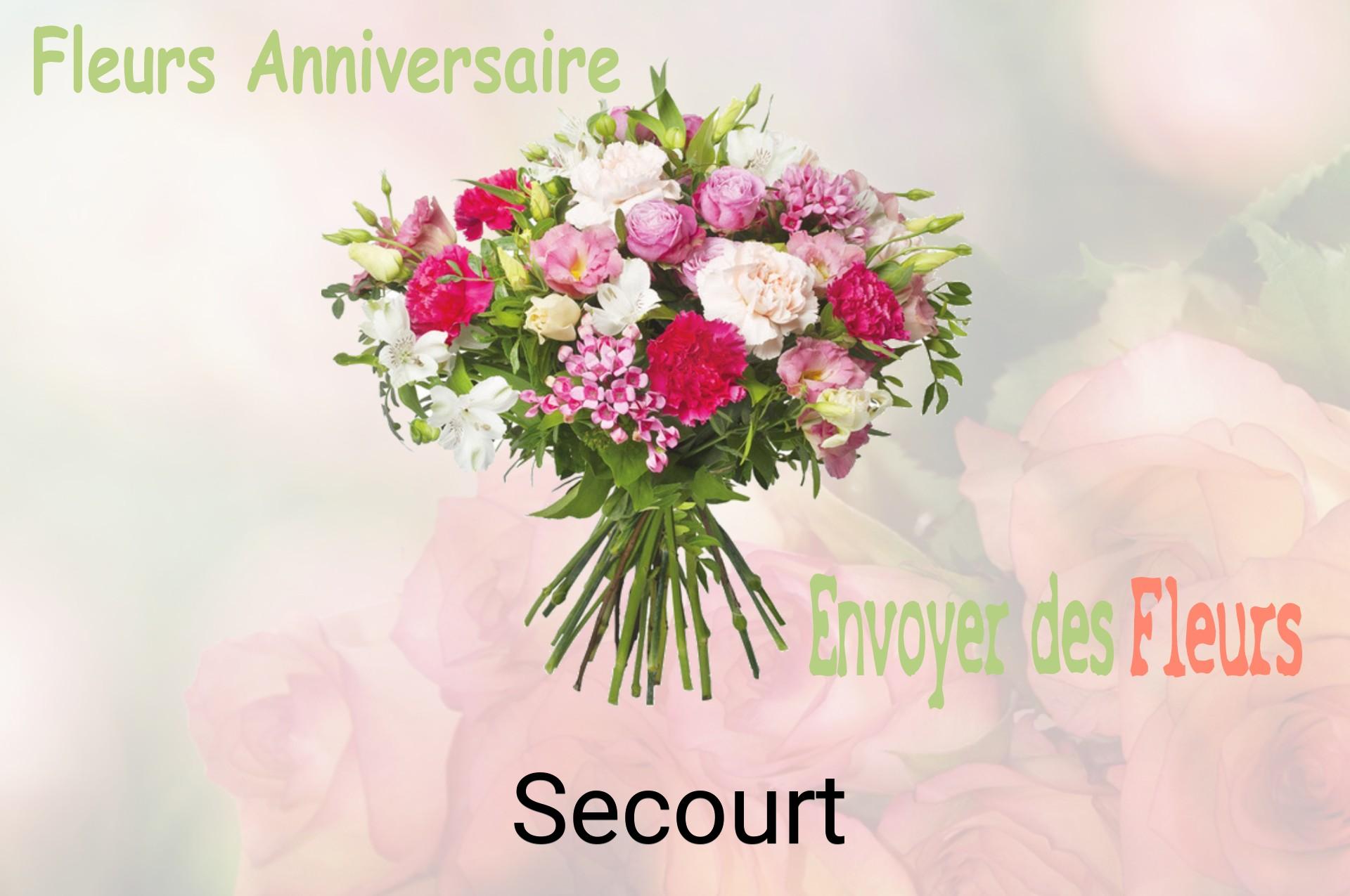 Bouquet de fleurs d’anniversaire livré à Secourt